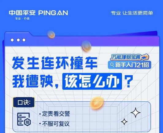 中国平安|发生连环撞车，定责看交警，不服可复议